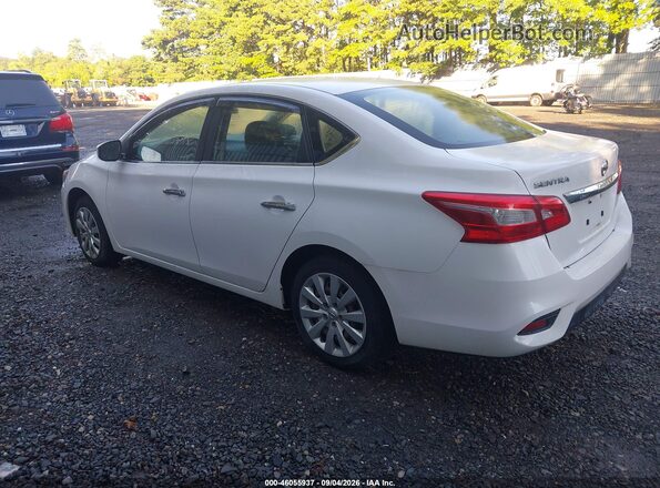 3N1AB7AP3KY438428 2019 NISSAN SENTRA White Tył lewy