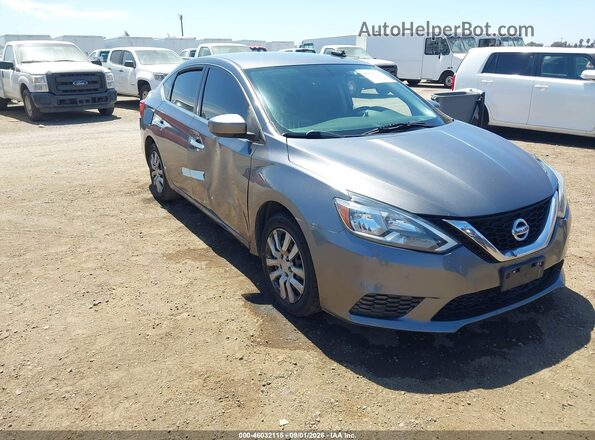 3N1AB7AP4GY261430 2016 NISSAN SENTRA Gray წინა ხედი