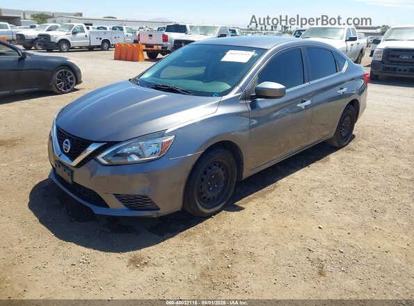 3N1AB7AP4GY261430 2016 NISSAN SENTRA Gray წინა მარცხენა ხედი სამი მეოთხედიდან