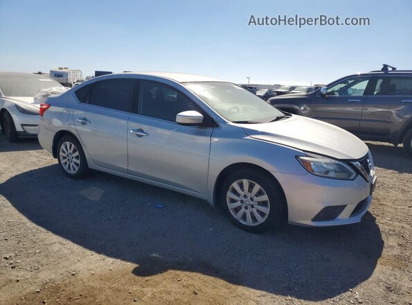 3N1AB7AP4HY336970 2017 NISSAN SENTRA Silver წინა ხედი
