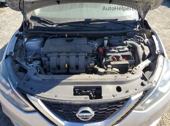 3N1AB7AP4HY336970 2017 NISSAN SENTRA Silver ძრავის განყოფილების ხედი
