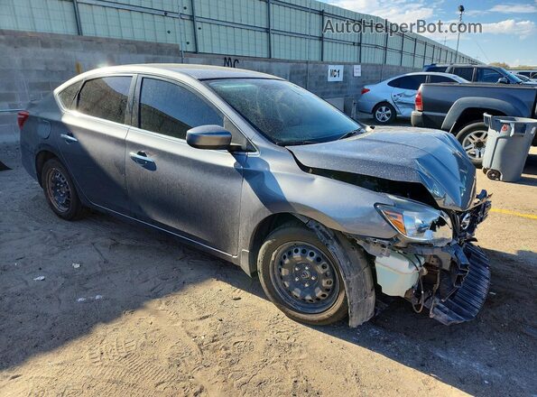 3N1AB7AP4HY364882 2017 NISSAN SENTRA Gray Delantero derecho