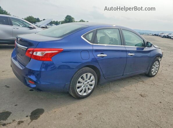 3N1AB7AP4HY365370 2017 NISSAN SENTRA Blue Rear right