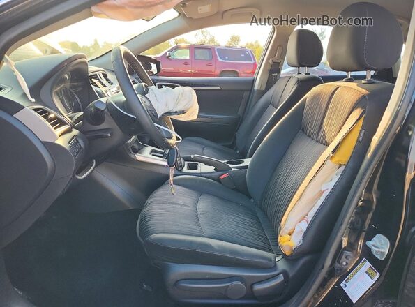 3N1AB7AP4JL661816 2018 NISSAN SENTRA Black Вид салону спереду