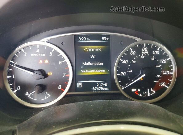 3N1AB7AP4JY323092 2018 NISSAN SENTRA Gray Instrument cluster view