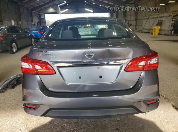 3N1AB7AP4JY323092 2018 NISSAN SENTRA Gray Rear view