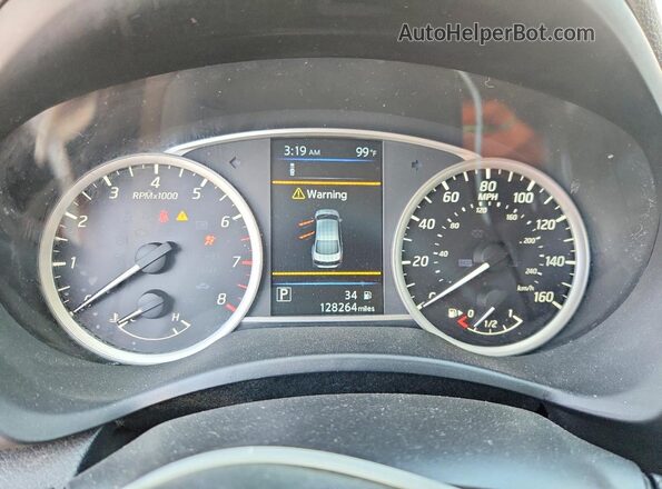 3N1AB7AP4KY233121 2019 NISSAN SENTRA White Instrument cluster view