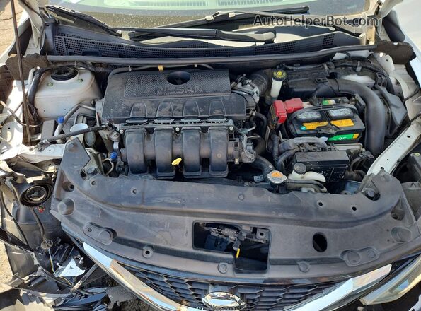 3N1AB7AP4KY233121 2019 NISSAN SENTRA White Rear interior view