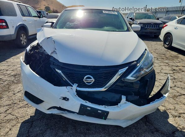 3N1AB7AP4KY233121 2019 NISSAN SENTRA White Front view