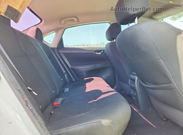 3N1AB7AP4KY233121 2019 NISSAN SENTRA White Rear seats view