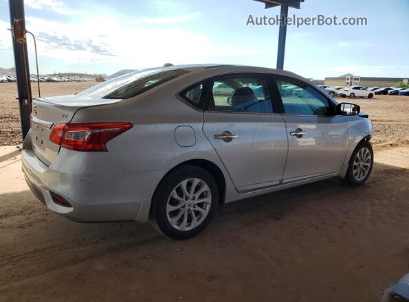3N1AB7AP4KY235662 2019 NISSAN SENTRA Silver Trasero derecho