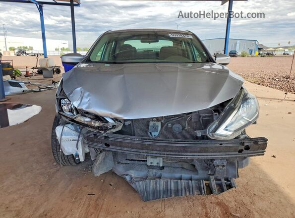 3N1AB7AP4KY235662 2019 NISSAN SENTRA Silver Vista frontal