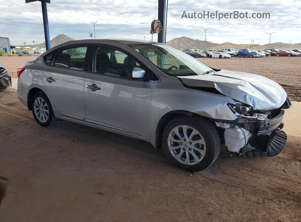 3N1AB7AP4KY235662 2019 NISSAN SENTRA Silver Delantero derecho