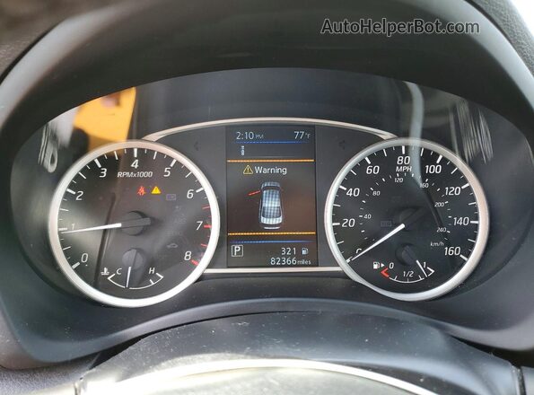 3N1AB7AP4KY266037 2019 NISSAN SENTRA Gray Вид щитка приладів