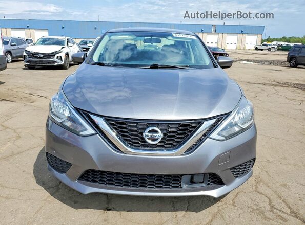 3N1AB7AP4KY266037 2019 NISSAN SENTRA Gray Вид спереду