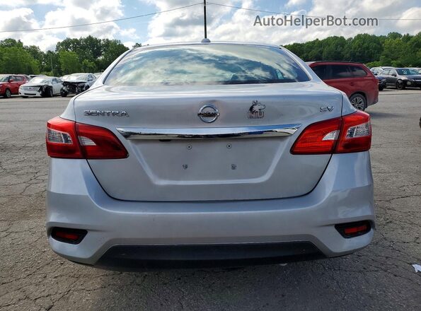 3N1AB7AP4KY284862 2019 NISSAN SENTRA Silver Դիմացի տեսք