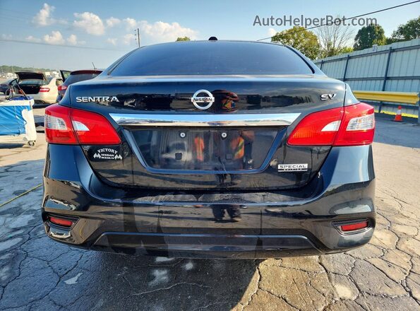 3N1AB7AP4KY298454 2019 NISSAN SENTRA Black Հետևի տեսք