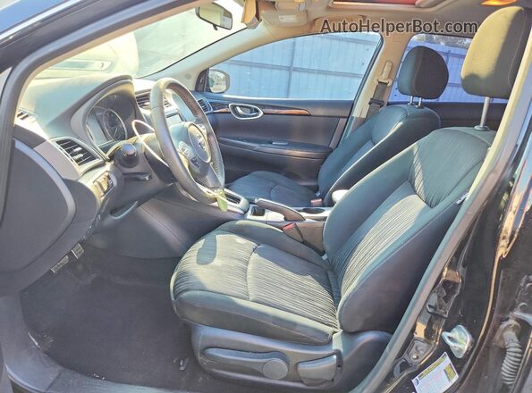 3N1AB7AP4KY298454 2019 NISSAN SENTRA Black Սալոնի դիմացի տեսք