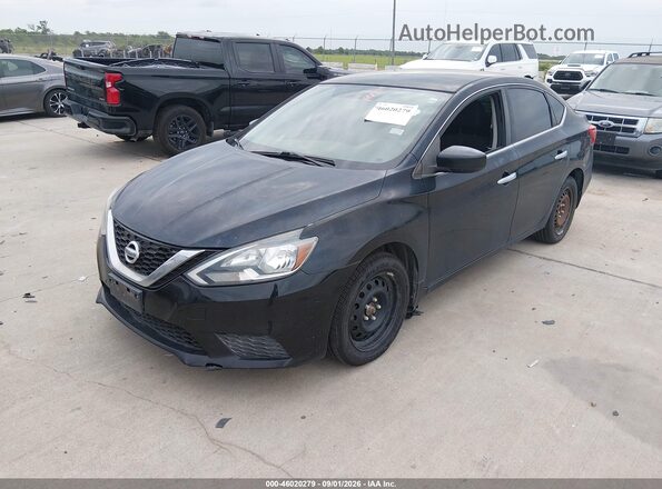 3N1AB7AP5GL681226 2016 NISSAN SENTRA Black წინა მარცხენა ხედი სამი მეოთხედიდან