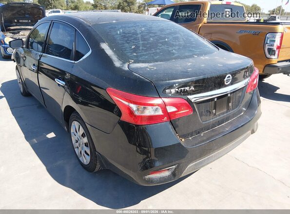 3N1AB7AP5GY219722 2016 NISSAN SENTRA Черный Задняя левая четверть