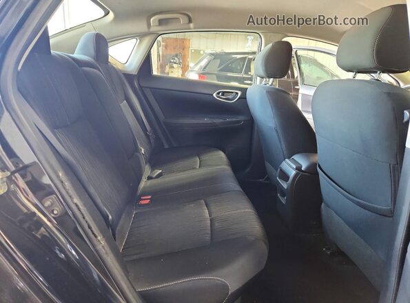 3N1AB7AP5HL722729 2017 NISSAN SENTRA Black უკანა სავარძლების ხედი