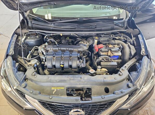 3N1AB7AP5HL722729 2017 NISSAN SENTRA Black უკანა სალონის ხედი