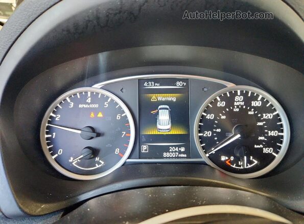 3N1AB7AP5HL722729 2017 NISSAN SENTRA Black ხელსაწყოთა პანელის ხედი