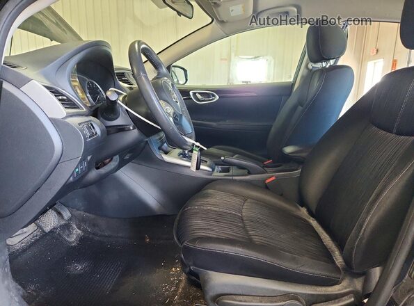 3N1AB7AP5HL722729 2017 NISSAN SENTRA Black წინა სალონის ხედი
