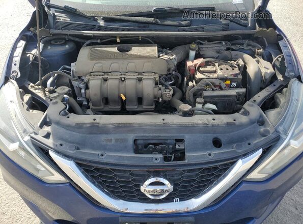 3N1AB7AP5HY268260 2017 NISSAN SENTRA Blue Вид задньої частини салону