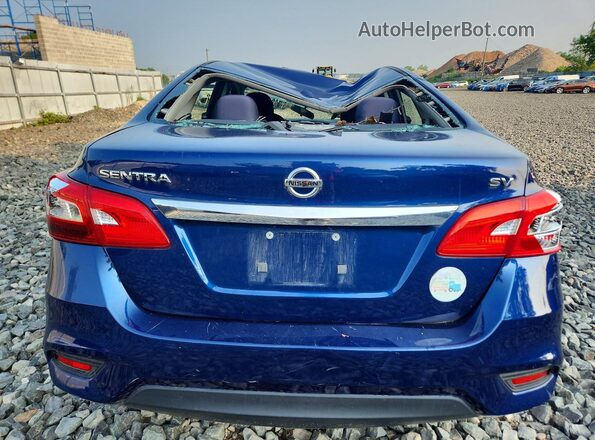 3N1AB7AP5HY360176 2017 NISSAN SENTRA Blue უკანა ხედი