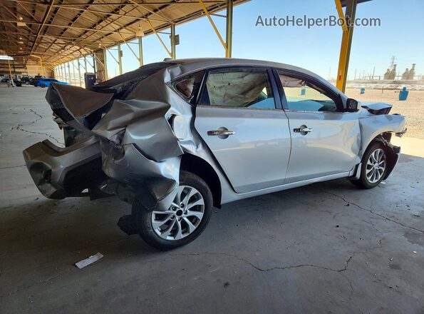 3N1AB7AP5HY407223 2017 NISSAN SENTRA Серебряный Задняя правая четверть