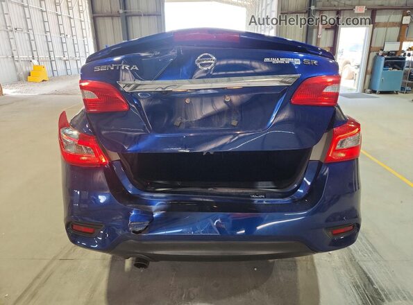 3N1AB7AP5JY203768 2018 NISSAN SENTRA Blue Вид ззаду