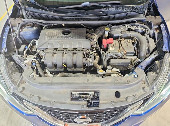 3N1AB7AP5JY203768 2018 NISSAN SENTRA Blue Вид задньої частини салону