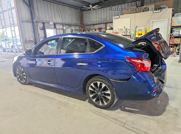 3N1AB7AP5JY203768 2018 NISSAN SENTRA Blue Задня ліва чверть