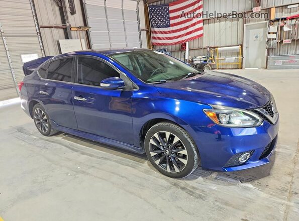 3N1AB7AP5JY203768 2018 NISSAN SENTRA Blue Передня права чверть
