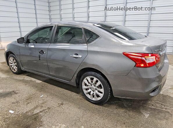 3N1AB7AP6HL653047 2017 NISSAN SENTRA Серый Задняя левая четверть