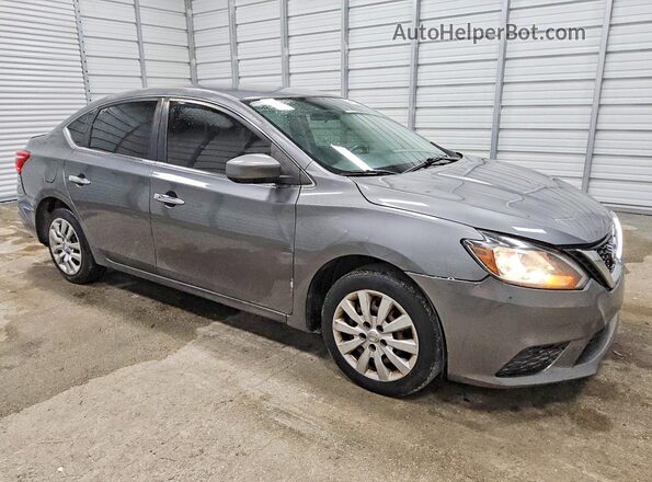 3N1AB7AP6HL653047 2017 NISSAN SENTRA Серый Передняя правая четверть