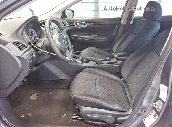 3N1AB7AP6HL653047 2017 NISSAN SENTRA Серый Вид салона спереди