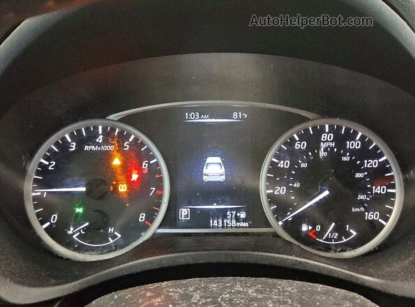 3N1AB7AP6HL653047 2017 NISSAN SENTRA Серый Вид щитка приборов