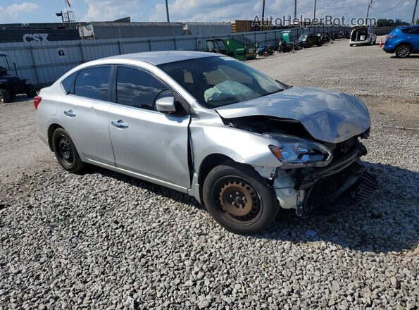 3N1AB7AP6HL718625 2017 NISSAN SENTRA Silver Առջևի աջ