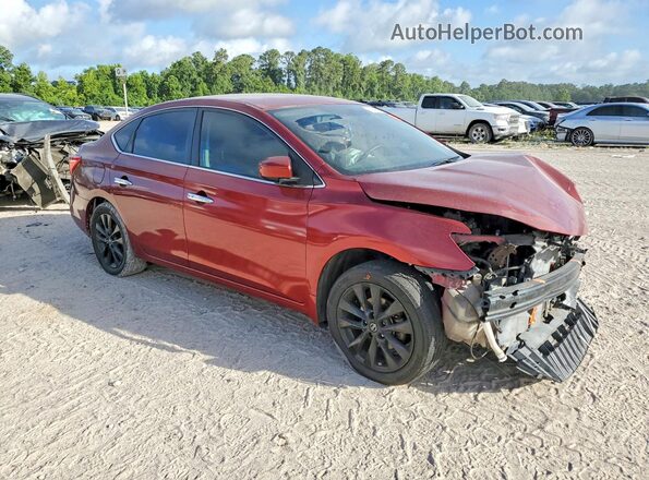 3N1AB7AP6HY282443 2017 NISSAN SENTRA Red Передня права чверть