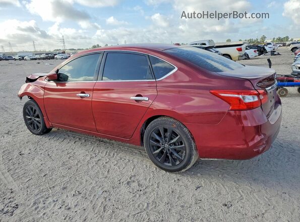3N1AB7AP6HY282443 2017 NISSAN SENTRA Red Задня ліва чверть