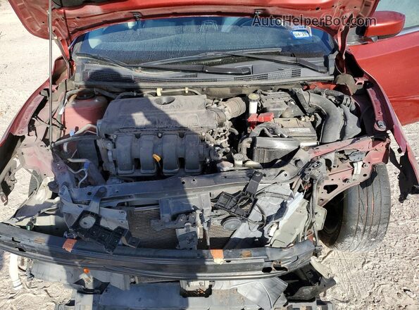3N1AB7AP6HY282443 2017 NISSAN SENTRA Red Вид задньої частини салону