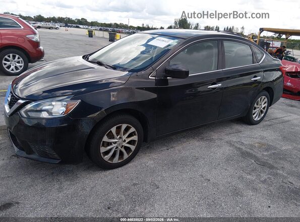 3N1AB7AP6JL651188 2018 NISSAN SENTRA Black Przód lewy