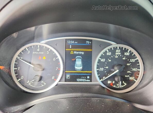 3N1AB7AP6KL627734 2019 NISSAN SENTRA Black Widok zestawu wskaźników