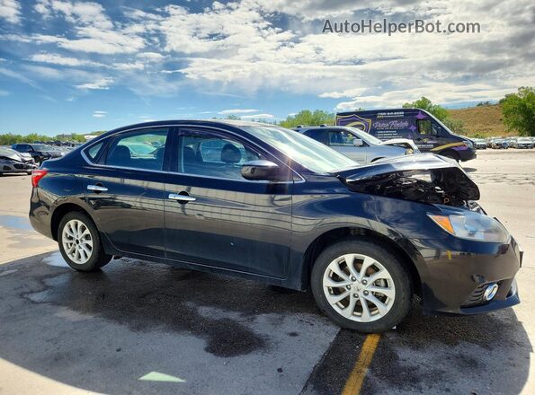 3N1AB7AP6KL627734 2019 NISSAN SENTRA Black Przód prawy