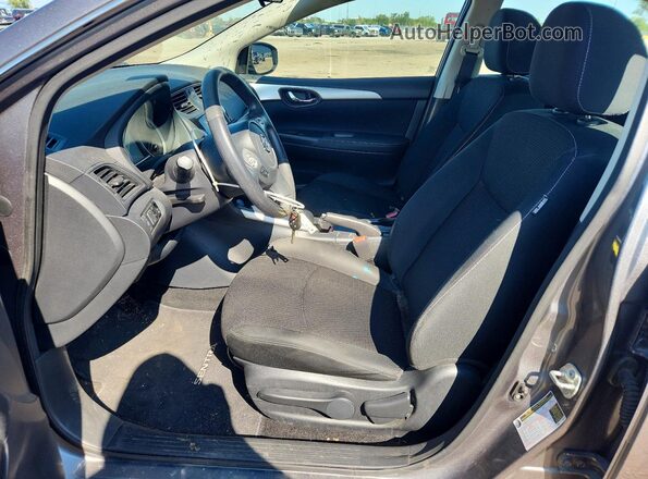 3N1AB7AP6KY267786 2019 NISSAN SENTRA Gray წინა სალონის ხედი