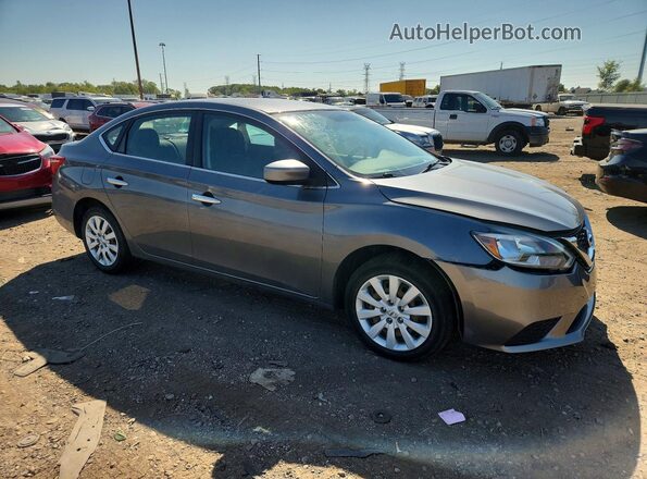 3N1AB7AP6KY267786 2019 NISSAN SENTRA Gray წინა მარჯვენა
