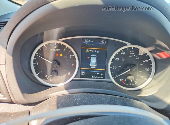 3N1AB7AP6KY267786 2019 NISSAN SENTRA Gray ხელსაწყოთა პანელის ხედი