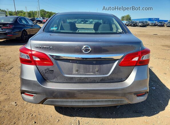 3N1AB7AP6KY267786 2019 NISSAN SENTRA Gray უკანა ხედი
